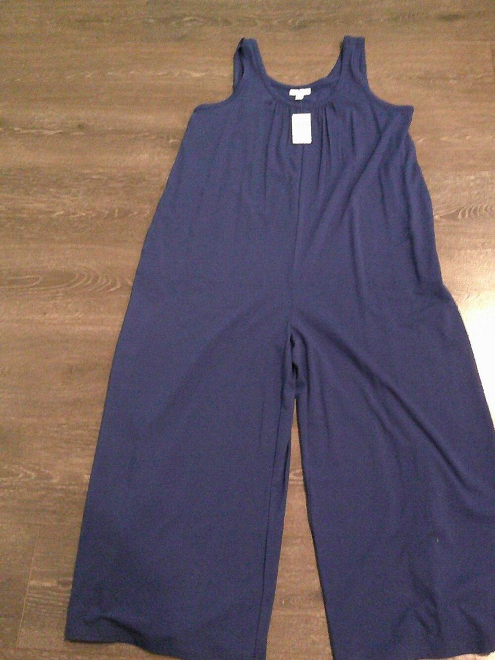 J. Jill Sleeveless wide leg blue romper in Size  Medium NWT